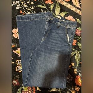 KanCan Women's Dark Blue Wide Leg Jeans